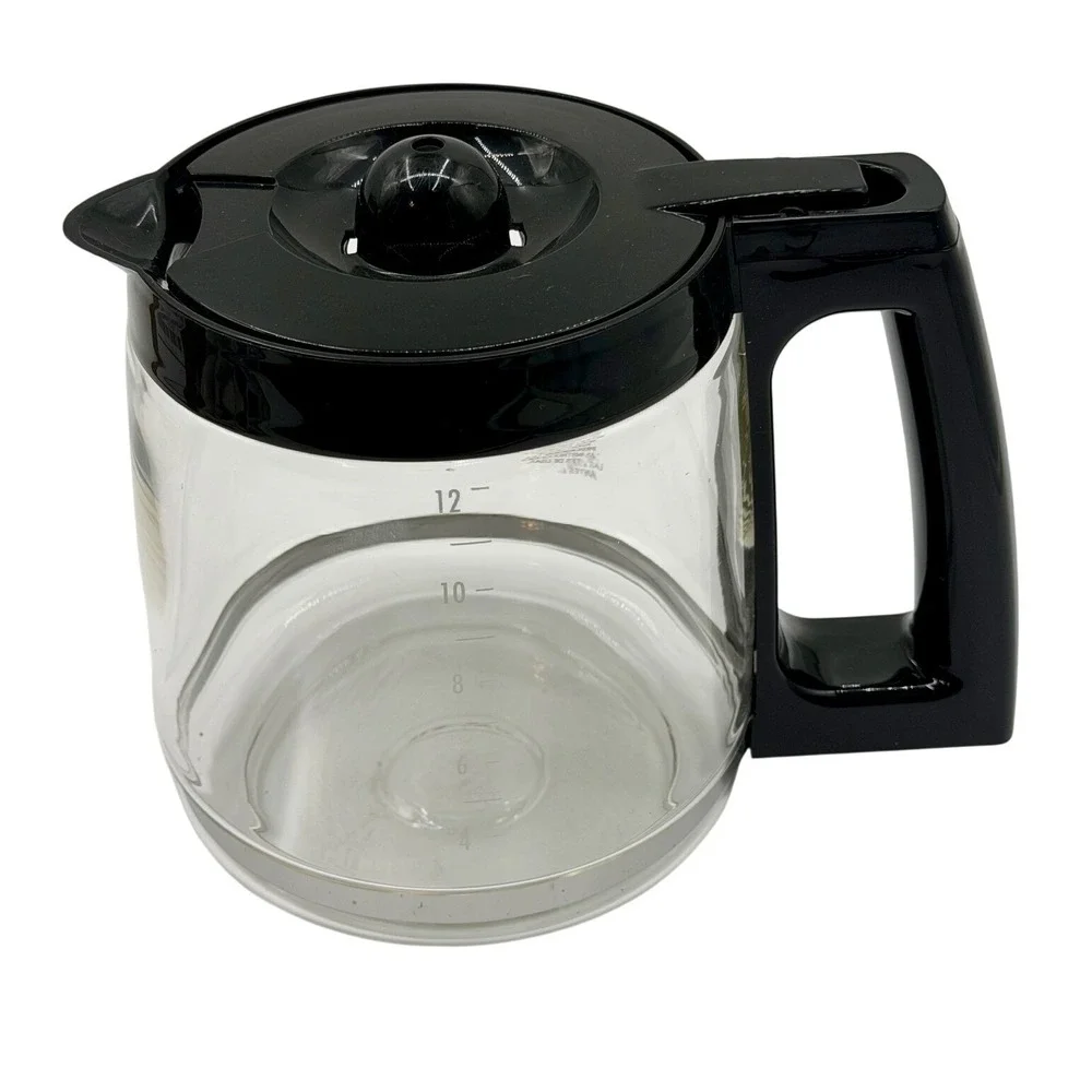 Hamilton Beach Carafe Glass Replacement Black Lid Handle 12 Cup 49983, 49976, +‎